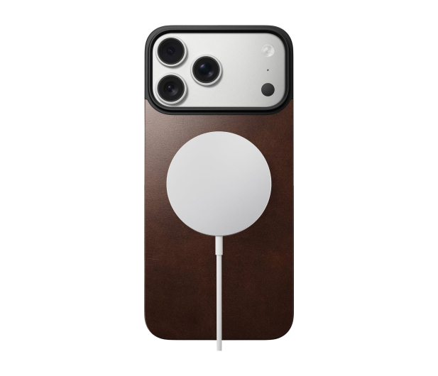 Nomad Magnetic Leather Back na iPhone 17 Pro Max MagSafe brown - 1362283 - zdjęcie 4